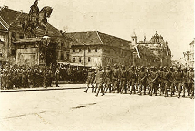 Ulaz Srba U Zagreb 1918
